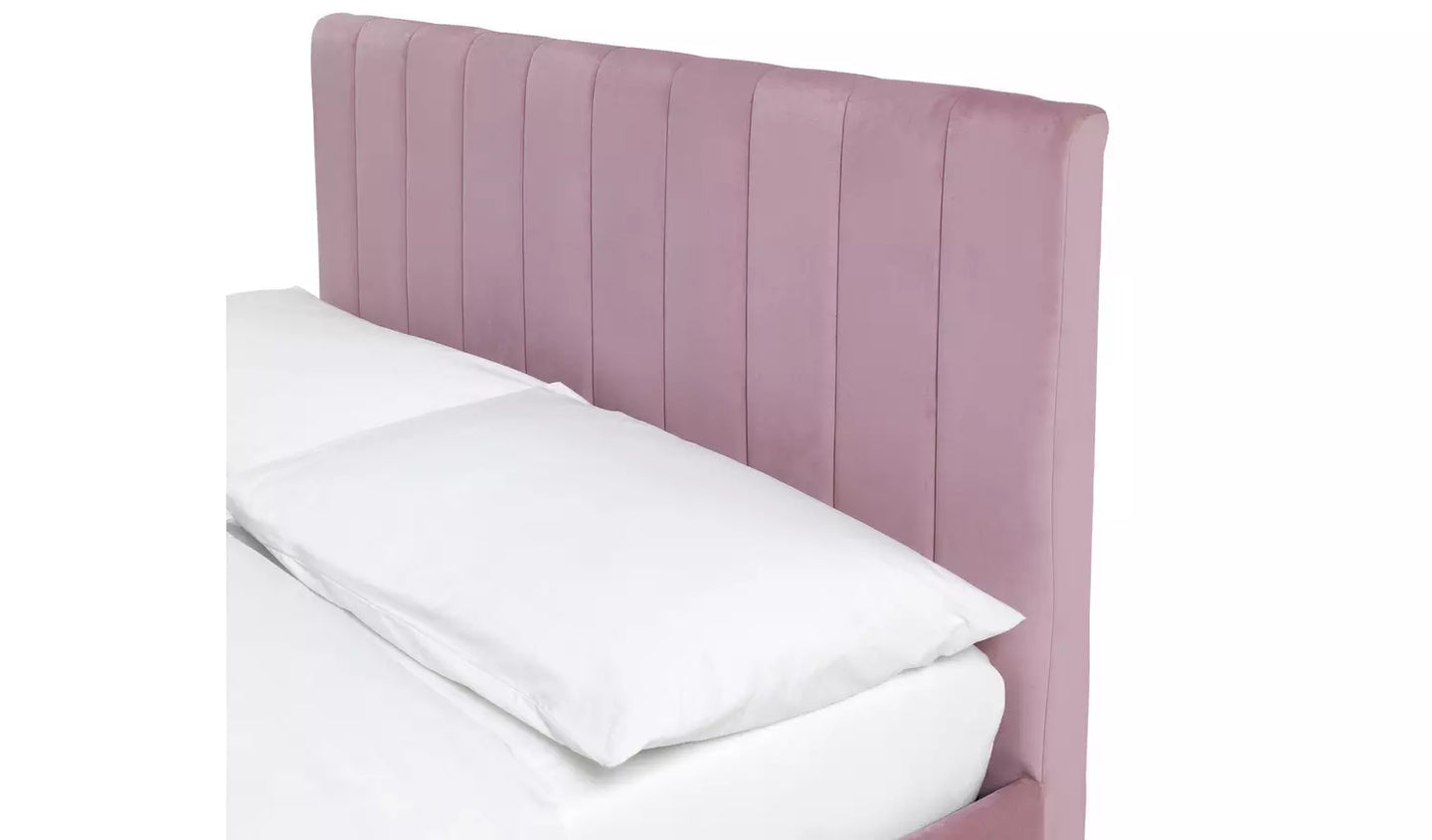 Pandora Small Double Velvet Bed Frame - Blush Pink